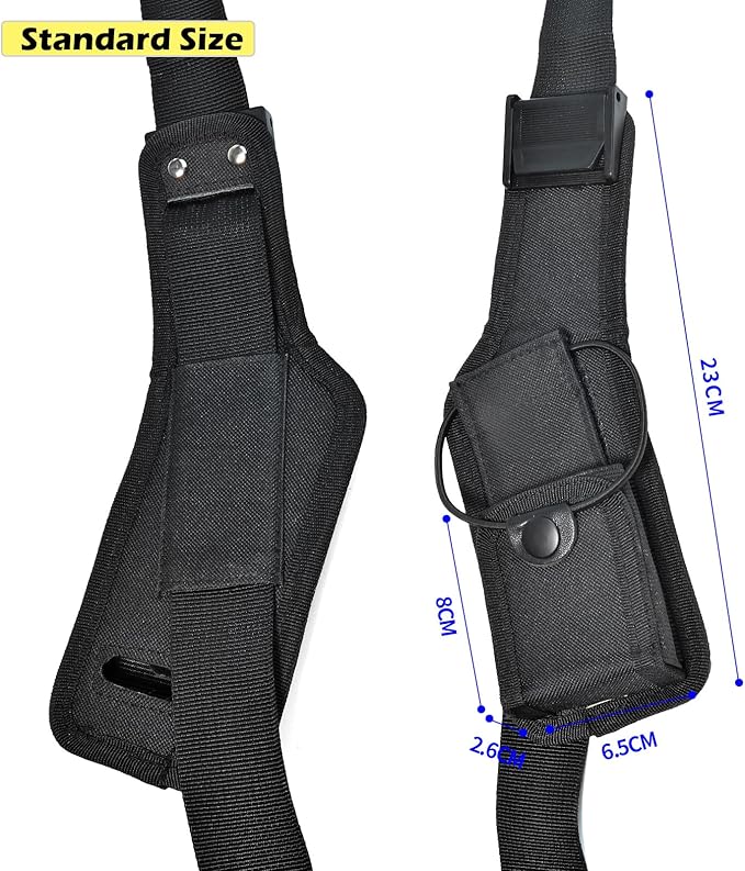 Universal Radio Chest Nylon Holder, Walkie-Talkie Holster Bag for Baofeng UV5R Retevis Kenwood Motorola Talkabout Yaesu Midland CB Radio