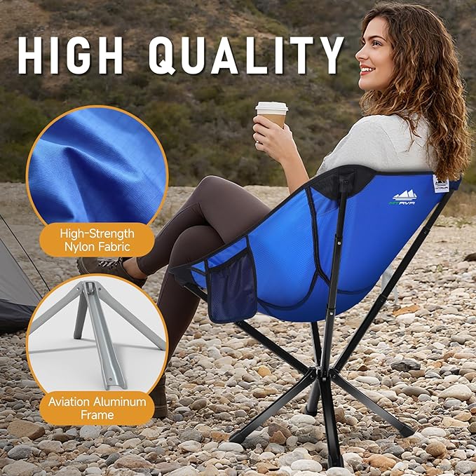 Ultra-Lightweight Backpacking Chair — Compact Folding Design, Quick-Deploy Telescopic Frame, Stable Aluminum Construction, Portable Camp Chair for Hiking, Travel & Backpacking