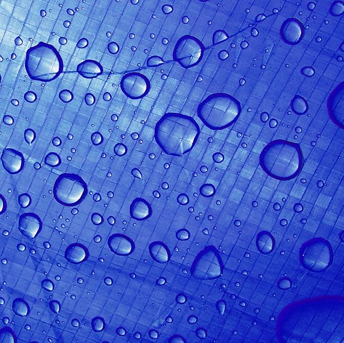 Heavy Duty Waterproof Tarp Cover, 40x60 Feet, Blue, 5 Mil Thick, Multi-Purpose for Boat, RV, Pool, Canopy