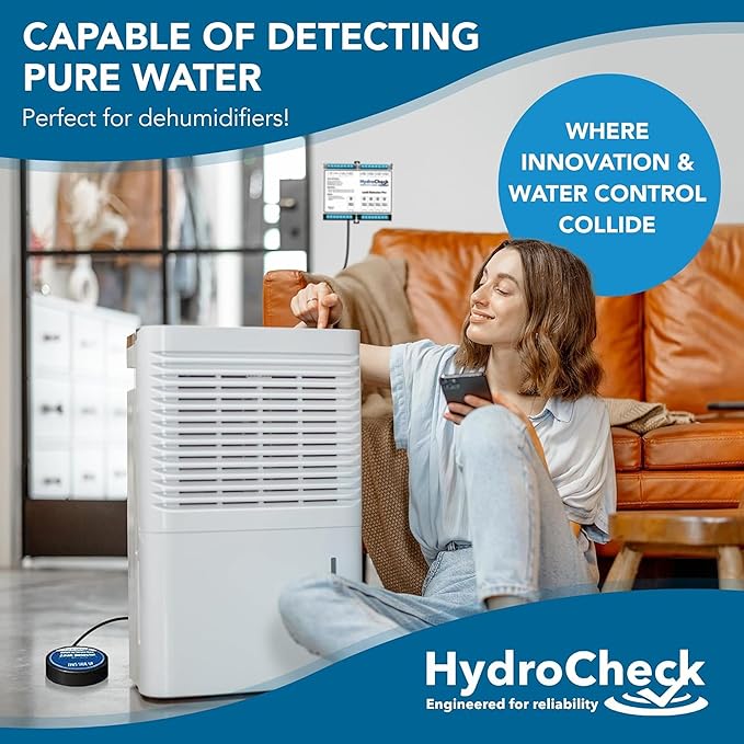 Automatic Water Shut Off System - Smart Leak Detection Device - Commercial Moisture Sensor Alarm - High Amp Load for Buildings & Office Space (Wiring Sold Separately)