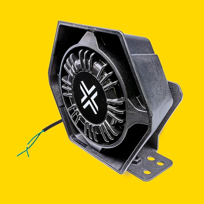 ThunderWave 100W Compact Siren Speaker [126-134 dB] [500-5,000 Hz] [IP66 Waterproof] [Universal Fit Compatible] Police Siren Speaker for Emergency Fire Vehicles POV UTV