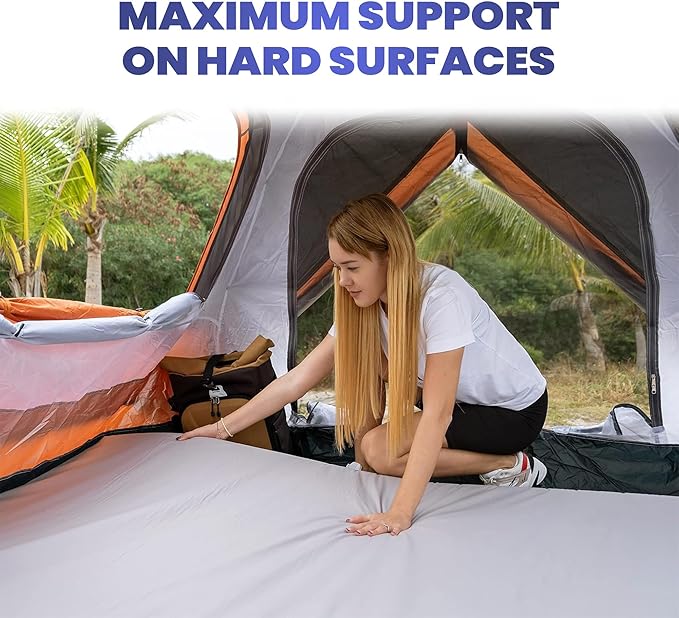 Hazli Matrix Memory Foam Camping Mattress Pad - Roll Up Mattress for Adults - Portable Cot Sleeping Pad for Camping - Floor Mat or Bed Roll for Car, SUV