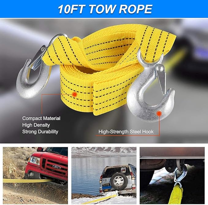 Car Roadside Emergency Kit,with13FT Jumper Cables,Winter Traveler Safety Emergency Kit with Blanket Shovel Triangle First Aid Kit for SUV RV