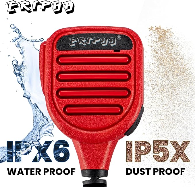 Speaker Microphone Shoulder Waterproof IP56 Compatible with Motorola SP200D CLS 1110 Two Way Radio with 3.5mm Jack (1 pcs)