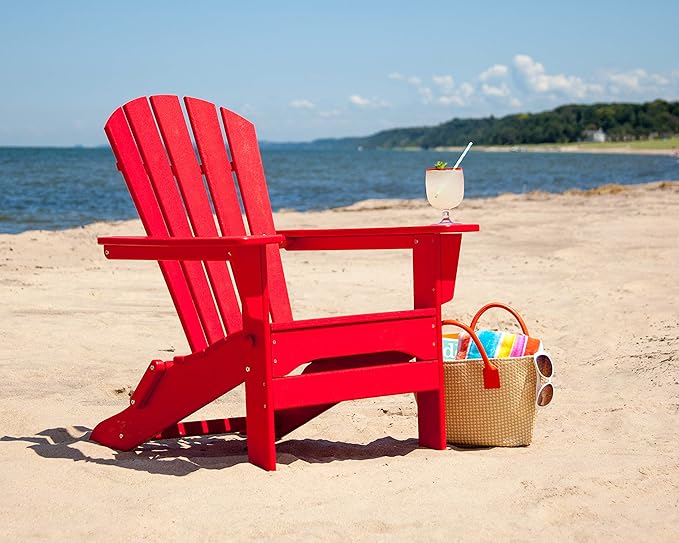 POLYWOOD Palm Coast Folding Adirondack Chair