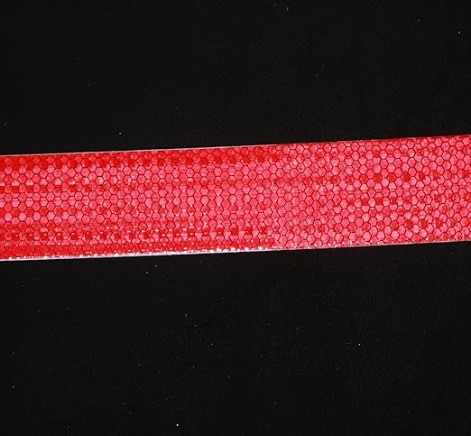 Red Reflective Tape Outdoor Waterproof 2 inch Wide, High Visibility Warning Industrial Marking Tape, Safety Stickers (68 feet,10 Rolls)