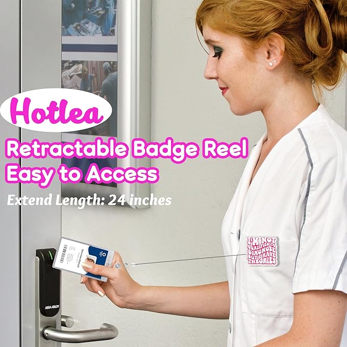 I'm Not Qualified To Diagnose But I Have Theories Badge Reel with Alligator Clip Funny ID Badge Holders Cute RN LPN CNA MA PCT Badge Buddy Healthcare Medical Students Nurse Accessories for Work
