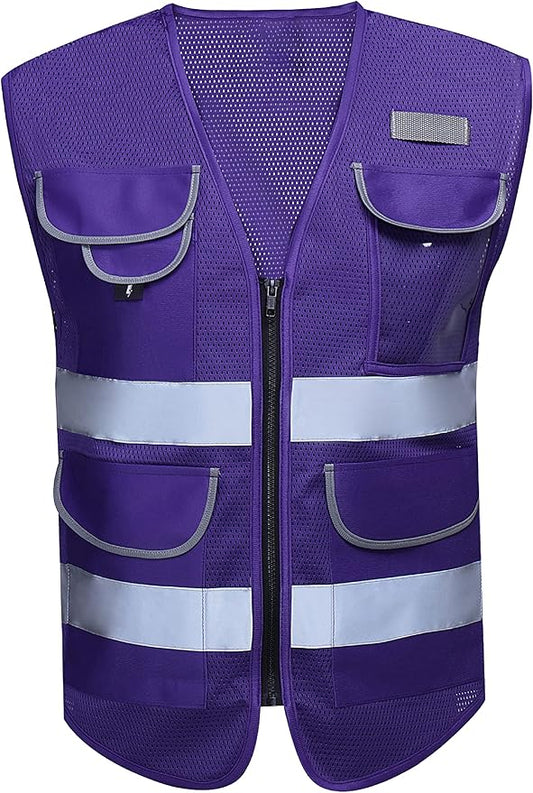 Shine Bright Safety Vest - High Visibility with Reflective Straps and Pockets – Premium, Soft, Durable, and Breathable