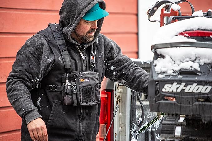 Single Radio Harness for Outdoor Technicians, Wildland Firefighters, Search & Rescue, & Riggers