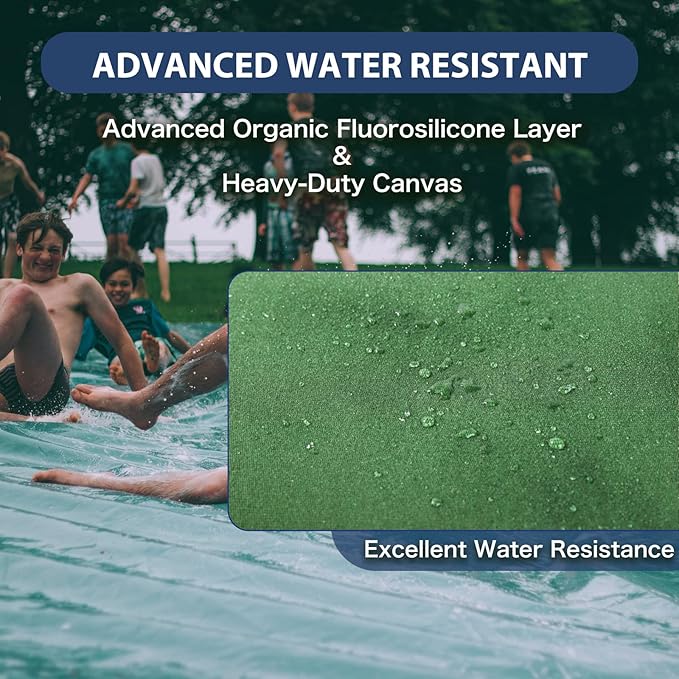 12’x12’ Canvas Tarps Heavy Duty Waterproof Tarpaulins with Aluminum Grommets,UV Resistant, 22Mil Multipurpose Drop Cloth, 14oz Durable Cover Sheet for Outdoor and Indoor Use with Ropes.