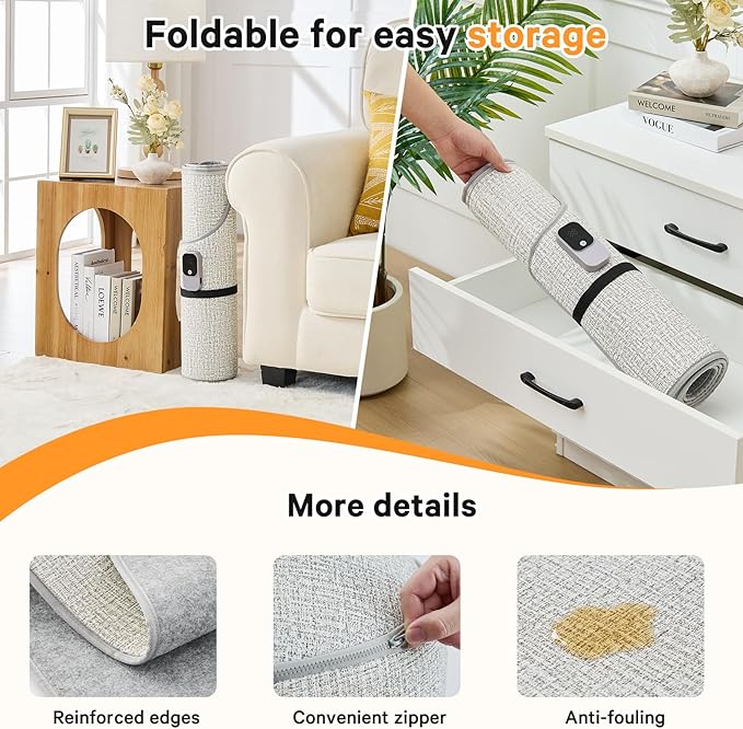 Under Desk Heater & Space Heater for Indoor Use,Leg Foot Feet Warmer For Office Home Quiet, Small Portable Personal Office Heater Accessories,Essentials Supplies For Women Men Gifts Large