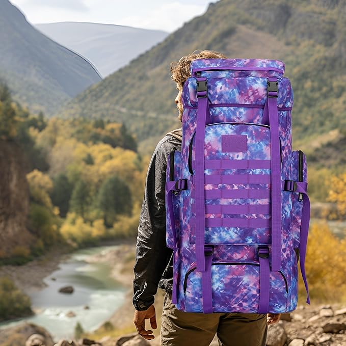Hiking Backpack for Men 70L/100L Camping Backpack Military Rucksack Molle 3 Days Assault Pack for Climbing