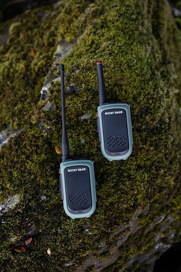 Rocky Talkie Expedition 5 Watt Radio - GMRS Radio with IP67 Waterproofing, Long Range Walkie Talkie, NOAA Weather Alerts, 5 Day Battery Life,2 Pack