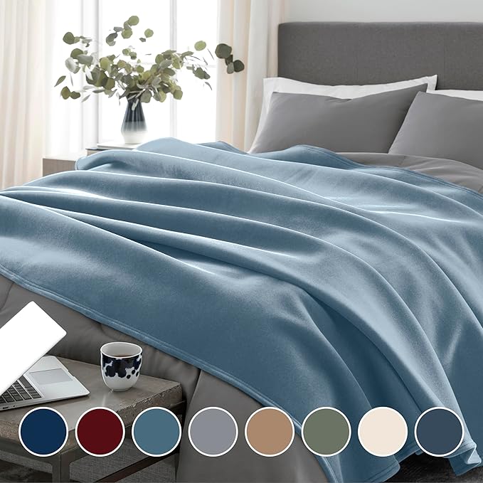 Vellux 1B05559 Orignal Full/Queen Wedgewood Blue Blanket