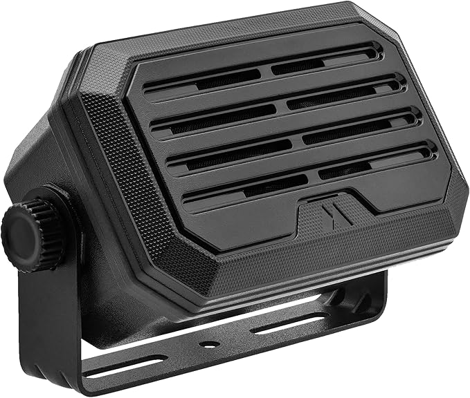 Midland - SPKMINI Mini External Speaker - Waterproof, 10 Watts, 3.5mm Plug - Compatible with All Mobile CB, GMRS, HAM and Amateur Radios