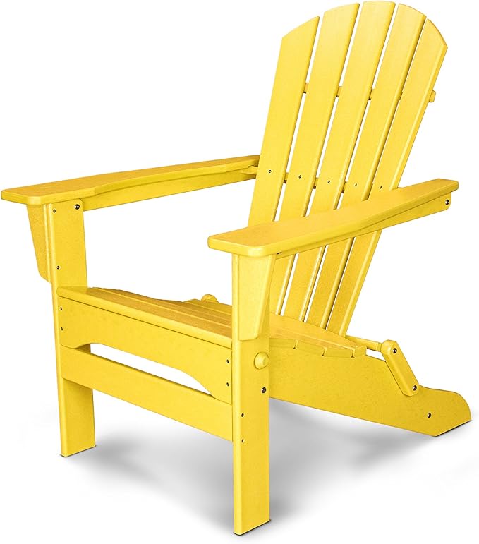 POLYWOOD® Palm Coast Folding Adirondack in Lemon