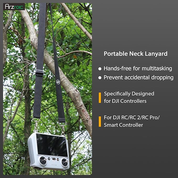 Lanyard Neck Strap for DJI RC/RC 2/RC Pro, Mini 5/4/3 Pro, Flip, Air 3S/3 and Mavic 4 Pro Remote Controller Accessories