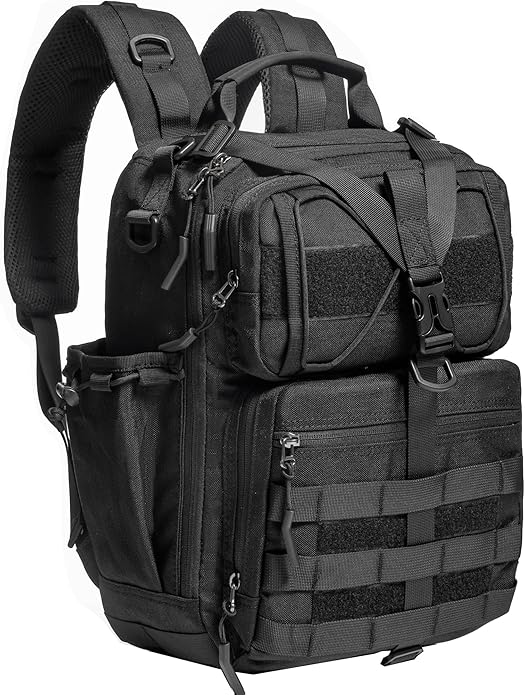 NICGID Tactical Military Backpack Daypack Molle Army Assault Pack Bug Out Bag Travel Fishing Hiking Trekking Rucksack