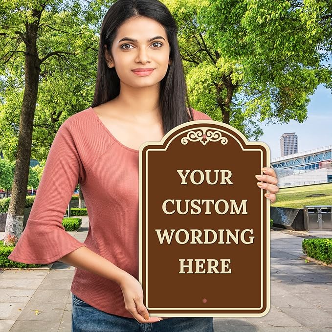 Custom Indoor/Outdoor Decorative Sign,Custom Personalized Sign, 12x18 Inches, ACM, Fade Resistant, Made in USA by Signs