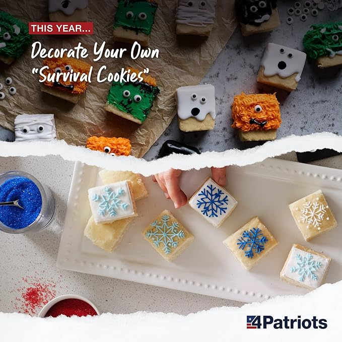 4Patriots Emergency Food Bars: Non-Perishable S.O.S Ration Designed to Last 5 Years, 1 Case (10packs) - 90 Servings