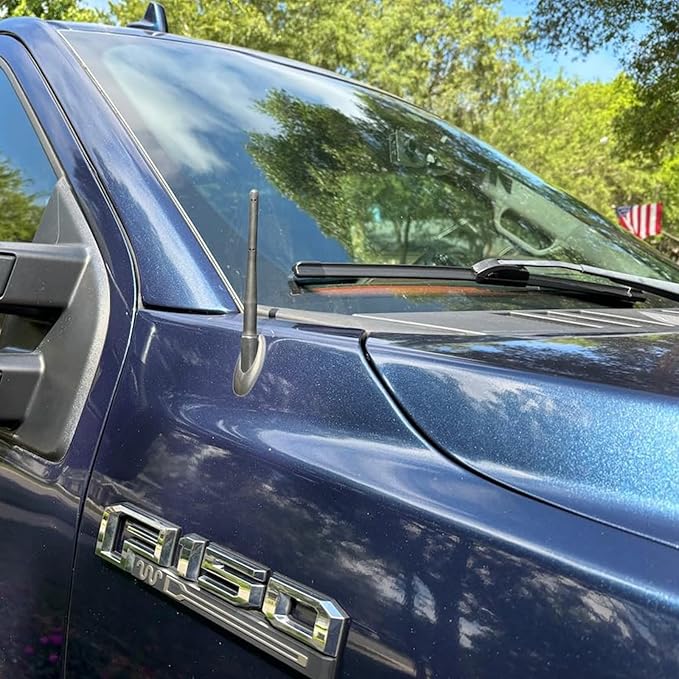 VOFONO 5 Inch Short Antenna Compatible with Ford F-150 2009-2025,Ford F150 Raptor Lightning Accessories2017-2025 F250 F350 Bronco Pickup Truck Antenna Replacement