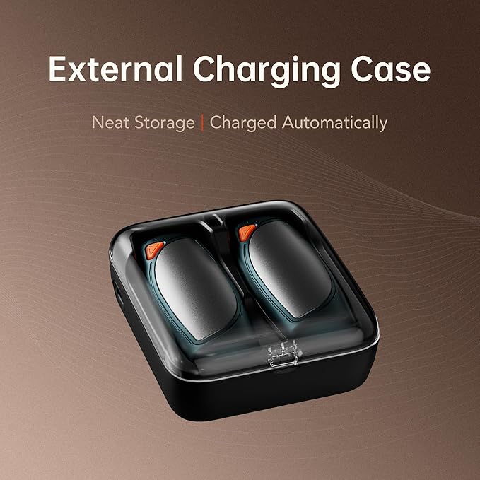 Hand Warmers Rechargeable 2 Packs, Double Sided Heating with AI Charging Case, 14000mAh Electric Hand Warmer Ultra Long Battery Life, Portable Heater Gifts for Christmas,Camping,Hunting
