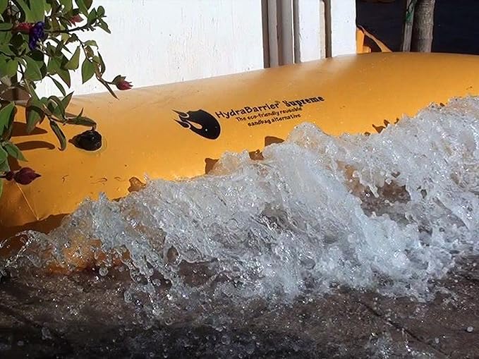 Watershed Innovations Best Sandbag Alternative - HydraBarrier Supreme 6 Foot Length 12 Inch Height - Water Diversion Tube - Light, Re-usable, & Eco-Friendly Flood Barrier (Single Unit)