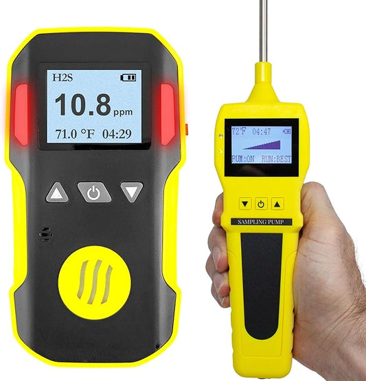 FORENSICS DETECTORS FD H2S Monitor + Pump with Probe by Forensics | USA NIST Calibrated | Water & Dust Proof | 0-100ppm H2S |
