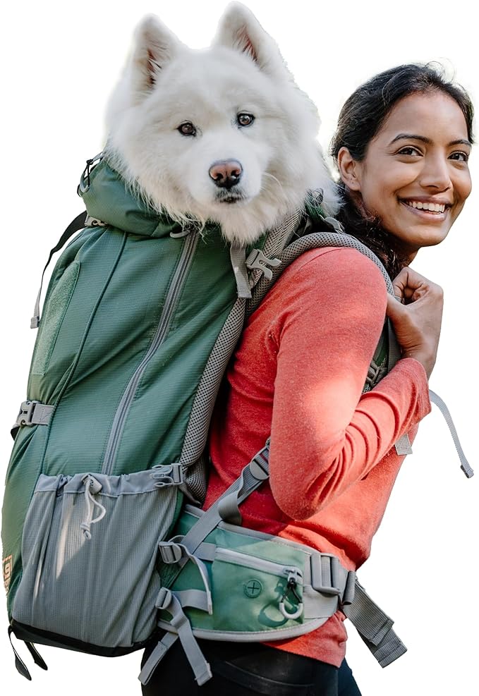 K9 Sport Sack Kolossus - XXL, Myrtle Green - The Big Dog Backpack - Ideal for Dogs 26-29” Long - Fully Adjustable Pet Carrier - Doubles as a Professional-Grade 60L Hiking Pack