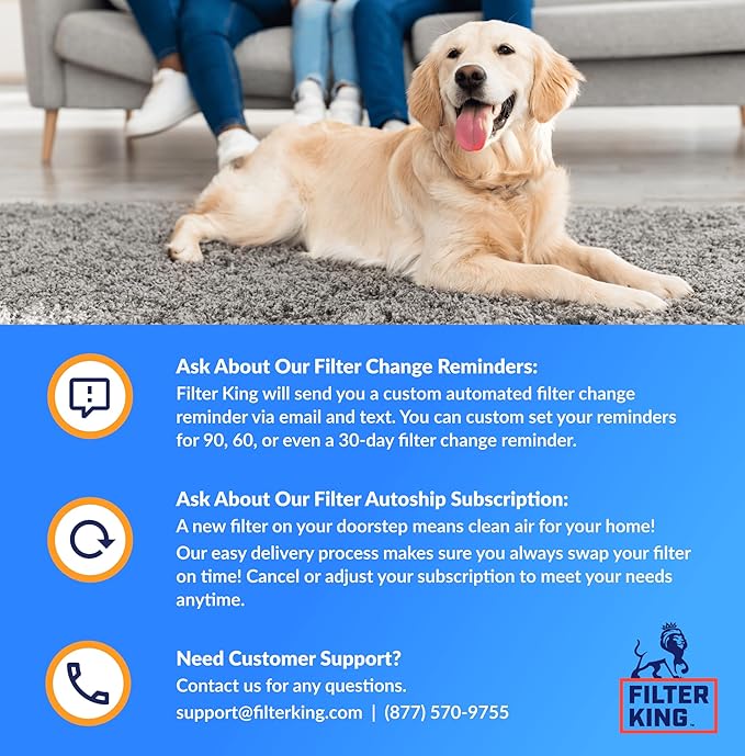 Filter King 34.5x54x1 Air Filter | 4-PACK | MERV 8 HVAC Pleated A/C Furnace Filters | MADE IN USA | Actual Size: 34.5 x 54 x .75"