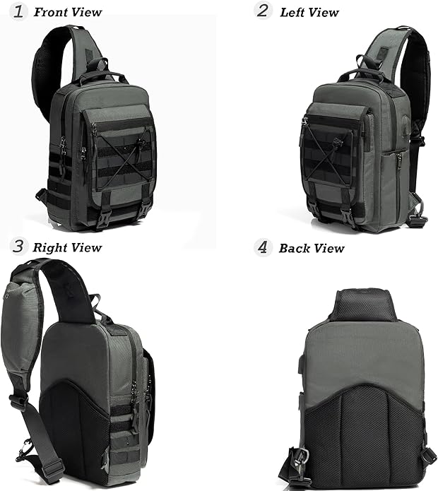 NICGID Tactical Military Backpack Daypack Molle Army Assault Pack Bug Out Bag Travel Fishing Hiking Trekking Rucksack