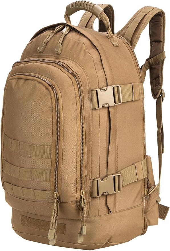 HYKING Large Tactical Expandable Backpack 39L-64L Military Bug Out Bag With Waist Strap