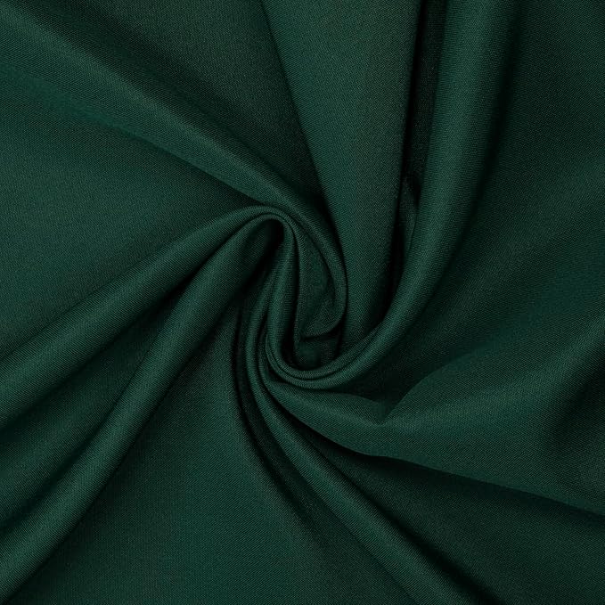 Gee Di Moda Round Tablecloth - 108 Inch Hunter Green Round Table Cloth for 48 to 72 Inch Round Tables - Heavy Duty Washable Fabric - for Buffet Table, Holiday Party, Dinner, Wedding & Baby Shower