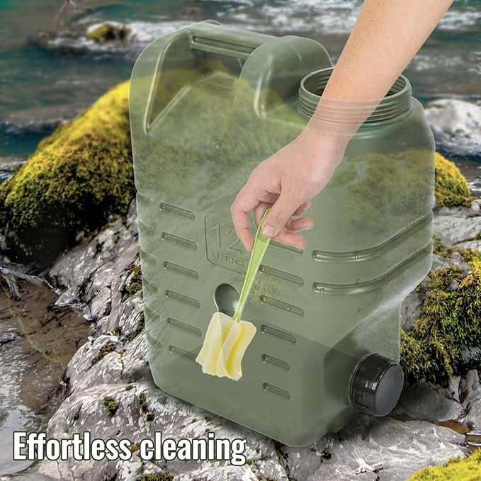 5 Gallon Camping Water Jug with Spout, Portable BPA Free Water Container with Spigot for Outdoor Hiking
