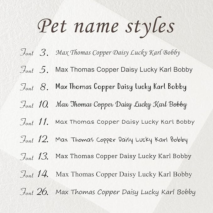 Anavia Slide On Silent Pet ID Tags, S/M/L/XL Personalized Black Stainless Steel Colored Silicone Cat Dog Name Tag, Customized Engraved Nameplate, Quiet Chew-Proof Pet Collar Tag (Blue, Medium)