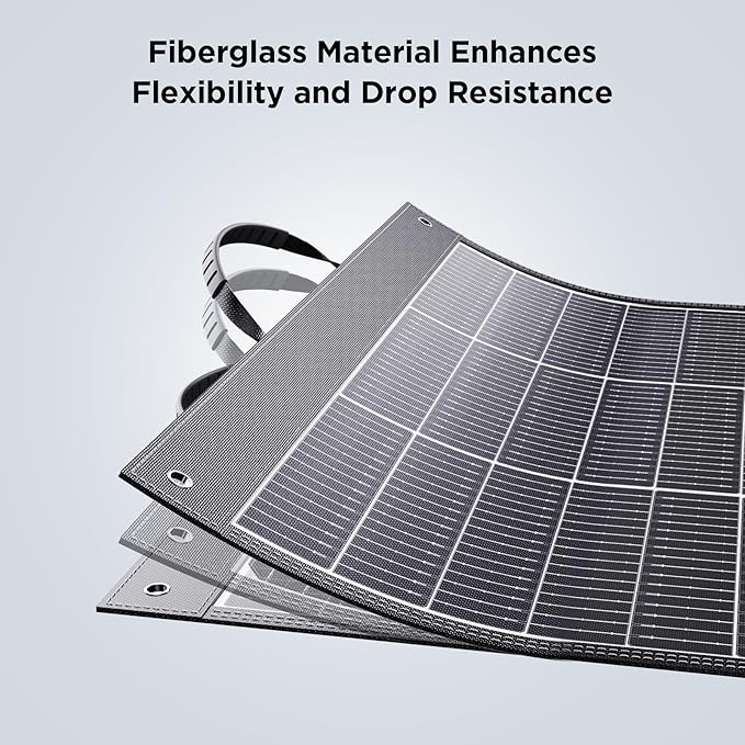N-Type 16BB Ultralight 100 Watt Portable Solar Panel for Power Station,RV Essentials, Foldable Solar Charger with 25% High Efficiency IP67 Waterproof 2 Kickstands for Camping RV Trip