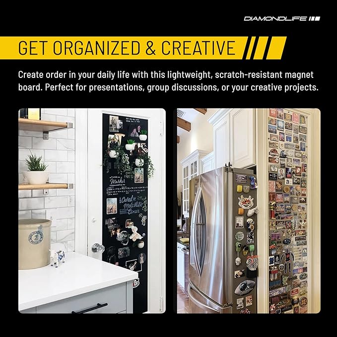 24"x24" - Magnetic Board - Memo & Vision Board for Home, Office, and Classroom - Magnet Board for Kids - Pre-drilled Mounting Screws Included