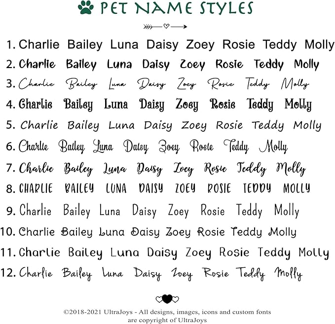 Ultra Joys Custom Personalized Dog ID Tag - Brushed Stainless Steel Bone, Rose Gold, Small