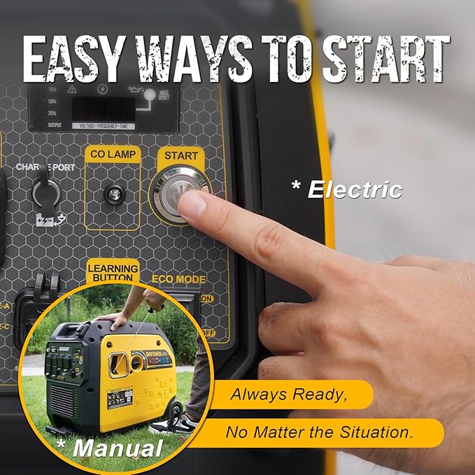 7000W Dual Fuel Inverter Generator, Gas & Propane Powered, RV Ready Remote/Electric Start, Super Quiet, 120V/240V with CO Sensor Portable Generator for RV, Camping or Party,EPA Compliant