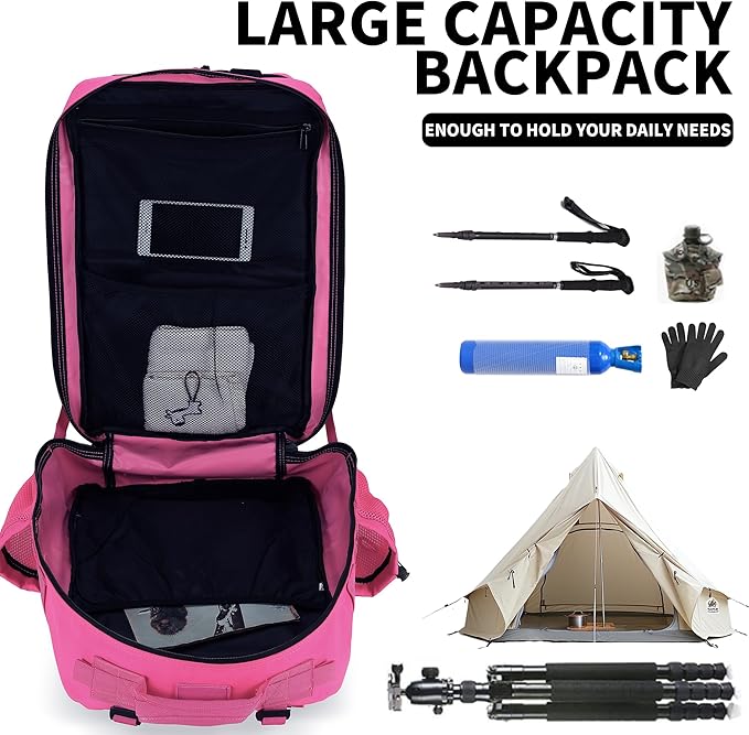 Military Tactical Backpack 45L/25L 3 Day Assault Pack Molle Daypack Hiking Backpack for Men and Women