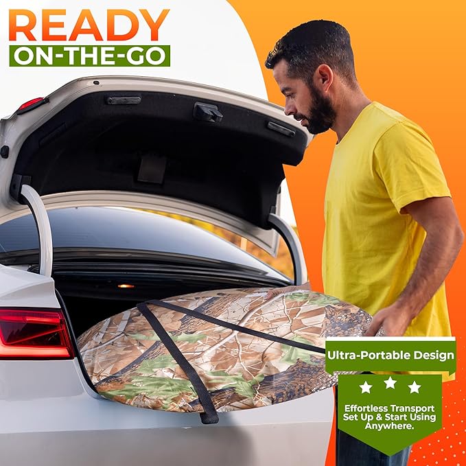 Waterproof Portable Camping Toilet Tent - Privacy Camping Bathroom Tent for Adults - Outdoor Toilet for Camping with 12 Waste Bags - Porta Potty for Camping - Camping Potty, Camp Toilet Portable