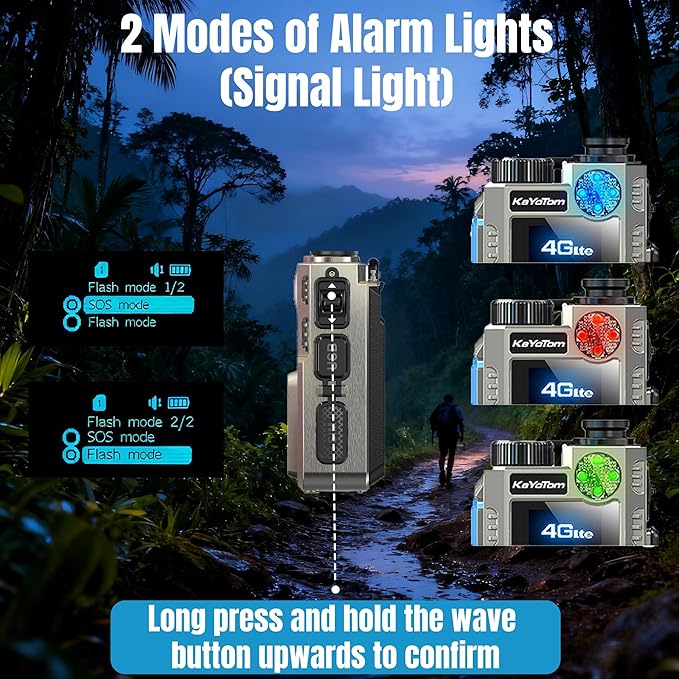 [Lifetime Free] Unlimited Range Walkie Talkies 4G LTE Long Range Two-Way Radios with Nationwide & Global Range,Multi-Function Light & SOS Alert Poc Radios for Wilderness Hiking,Truck Fleet (6 Pack)