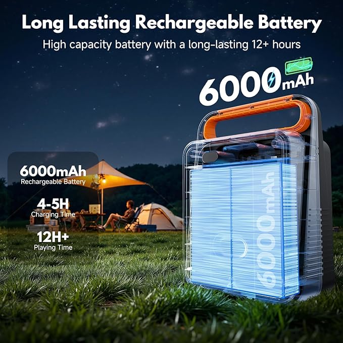 JYX Karaoke Machine with 2 Wireless Microphones, Portable Bluetooth Karaoke Speaker for Adults, PA System Speaker with LED Lights Support REC/USB/AUX/TF for Outdoors Home Party (MS79)