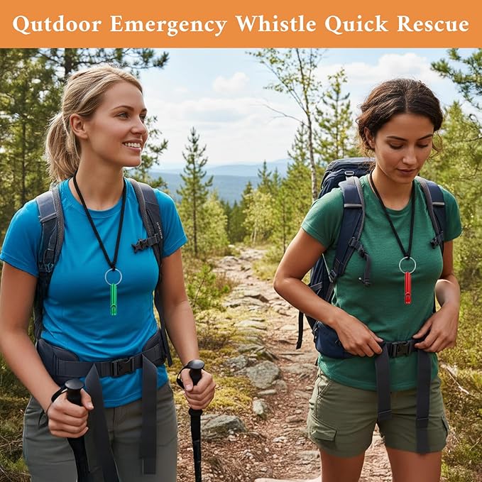 140 Pcs Emergency Survival Whistle with Keychain, Aluminum Extra Loud Safety Survival Whistle Key Chain for Outdoor Camping Hiking Hunting Boating Sports and Emergency Situations, Multicolor