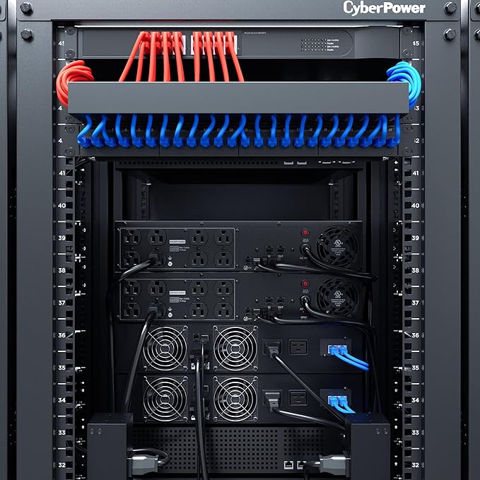 CyberPower OR1500PFCRT2U PFC Sinewave Battery Backup and Surge Protector, 1500VA/1050W, 8 Outlets, AVR, 2U Rack/Tower, UL Certified