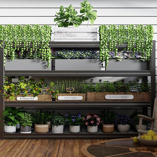 30" D Storage Shelves, 72" W Garage Shelving Heavy Duty Metal Adjustable Garage Shelves, Shelving Units Industrial Shelving for Warehouse, 72" W x 30" D x 72" H,Black