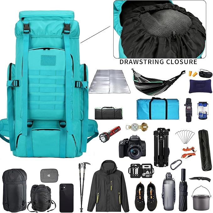Hiking Backpack for Men 70L/100L Camping Backpack Military Rucksack Molle 3 Days Assault Pack for Climbing