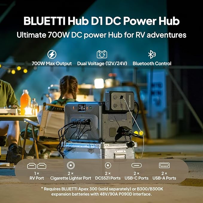 BLUETTI Apex 300 Solar Generator & B300K (2025 New) with TT-30 30A Cable, 5529.6Wh LFP Battery Backup Power Station with 6 3840W AC Outlets (7680W Surge), 2H Fast Charge, Generator Support