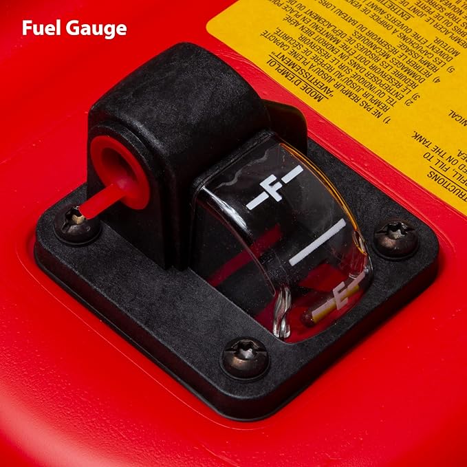 Scepter 9 Gallon Portable Marine Gas Can, Boat Fuel Tank, 2-Way Vented Cap, Built-In Fuel Gauge and Pick-Up, Handles, EPA & CARB Compliant, Rectangular, 22.9"L x 14.3"W x 11.5"H (08667)