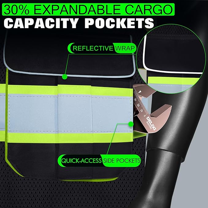 BeautyWill 10 Pack Custom Logo Safety Vest ANSI Class 2 High Visibility Reflective Vest Personalized Construction Vest Bulk